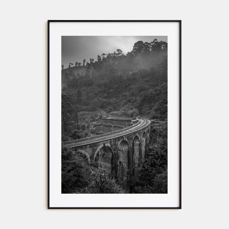 Train Arch Bridge Photo B&W No 1 Poster