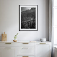 Train Arch Bridge Photo B&W No 1 Poster