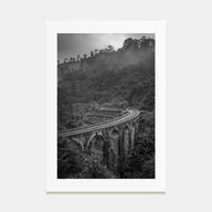 Train Arch Bridge Photo B&W No 1 Poster