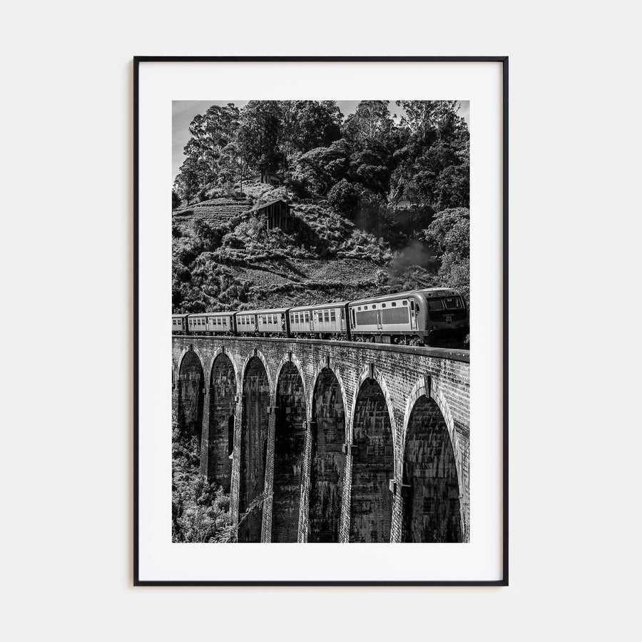 Train Arch Bridge Photo B&W No 2 Poster