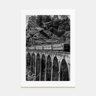 Train Arch Bridge Photo B&W No 2 Poster
