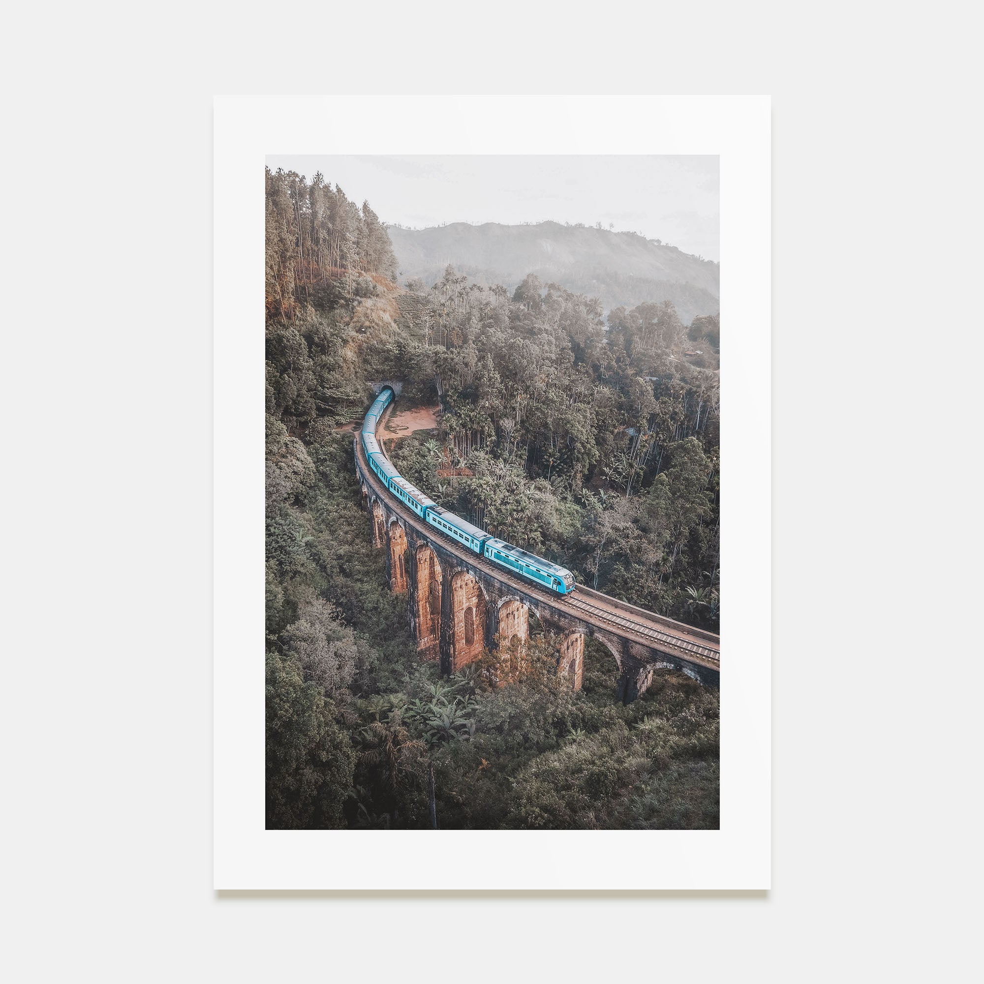 Train Arch Bridge Photo Color Poster