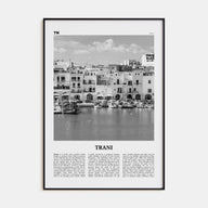 Trani Travel B&W Poster