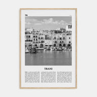 Trani Travel B&W Poster