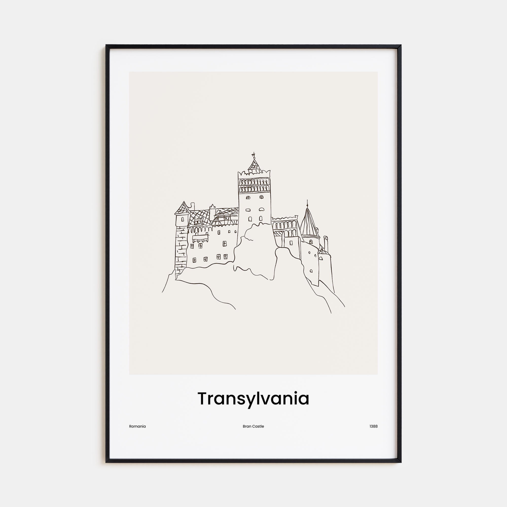 Transylvania Drawn Poster