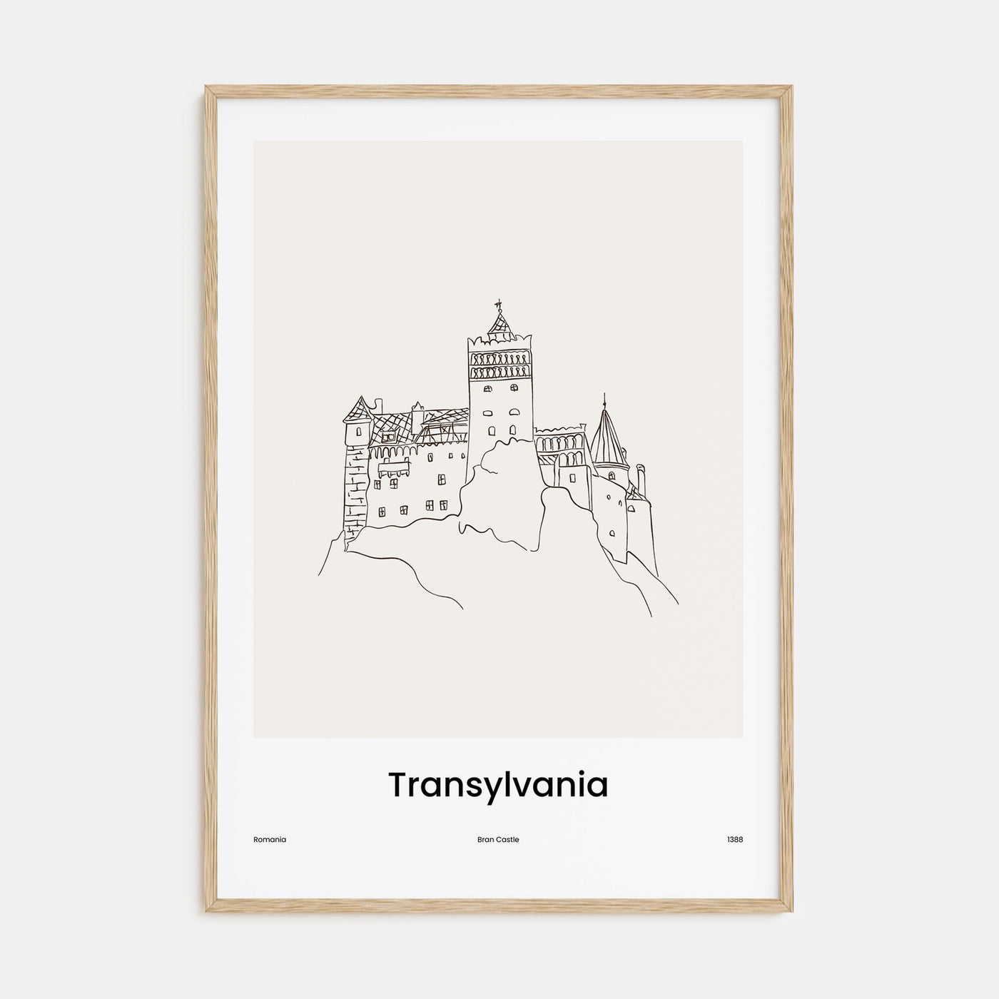Transylvania Drawn Poster
