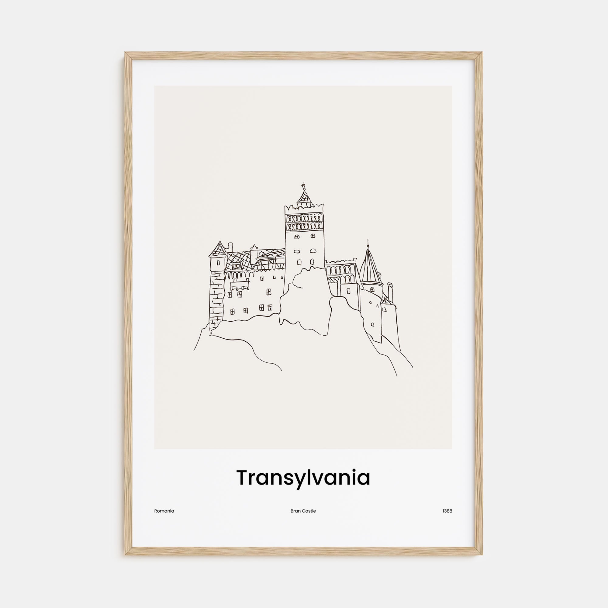 Transylvania Drawn Poster