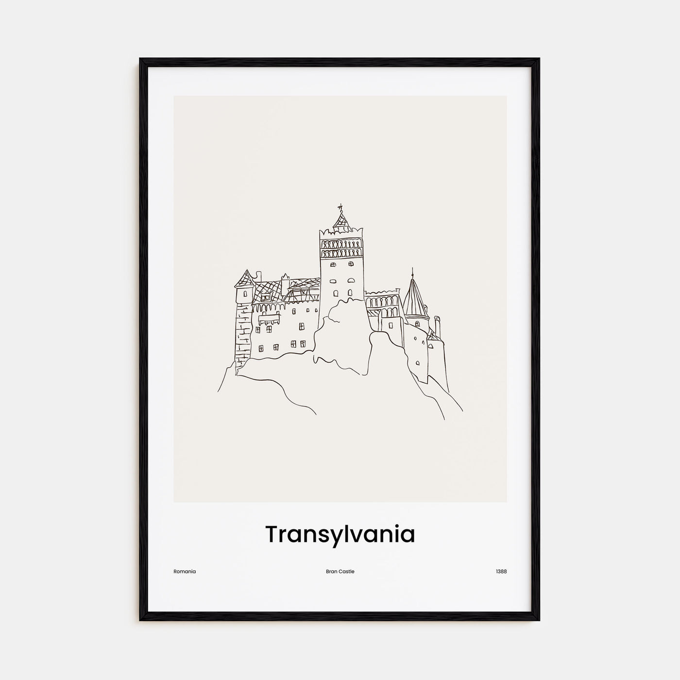 Transylvania Drawn Poster