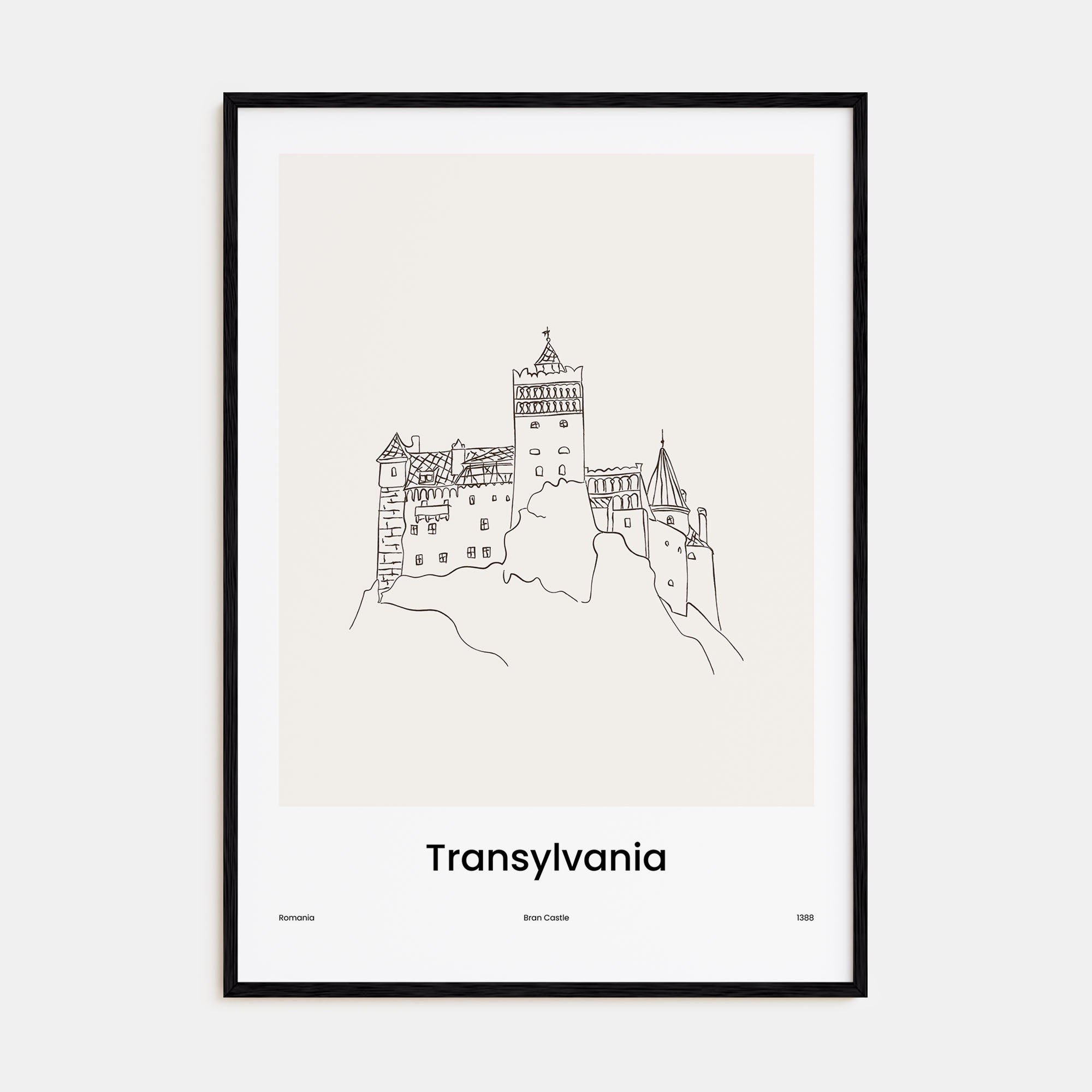 Transylvania Drawn Poster