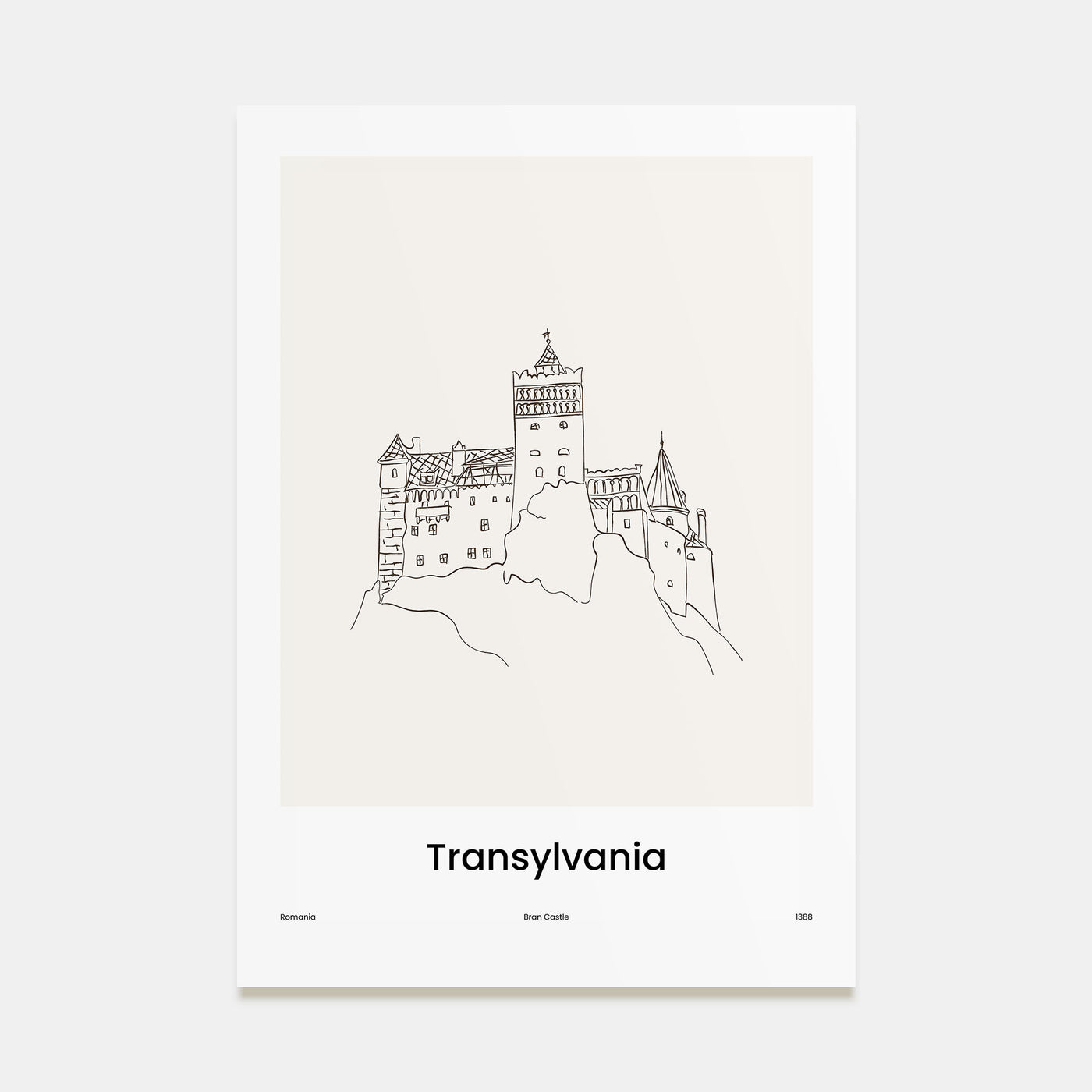 Transylvania Drawn Poster