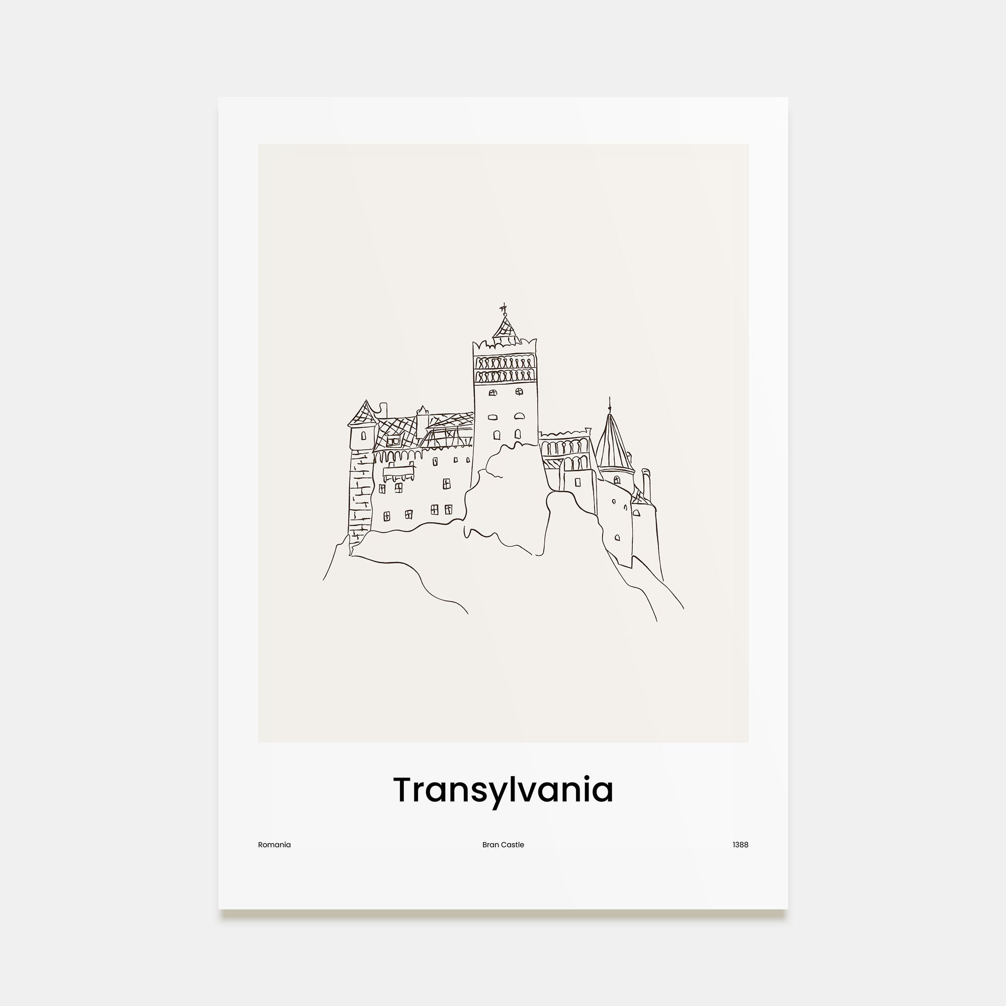 Transylvania Drawn Poster