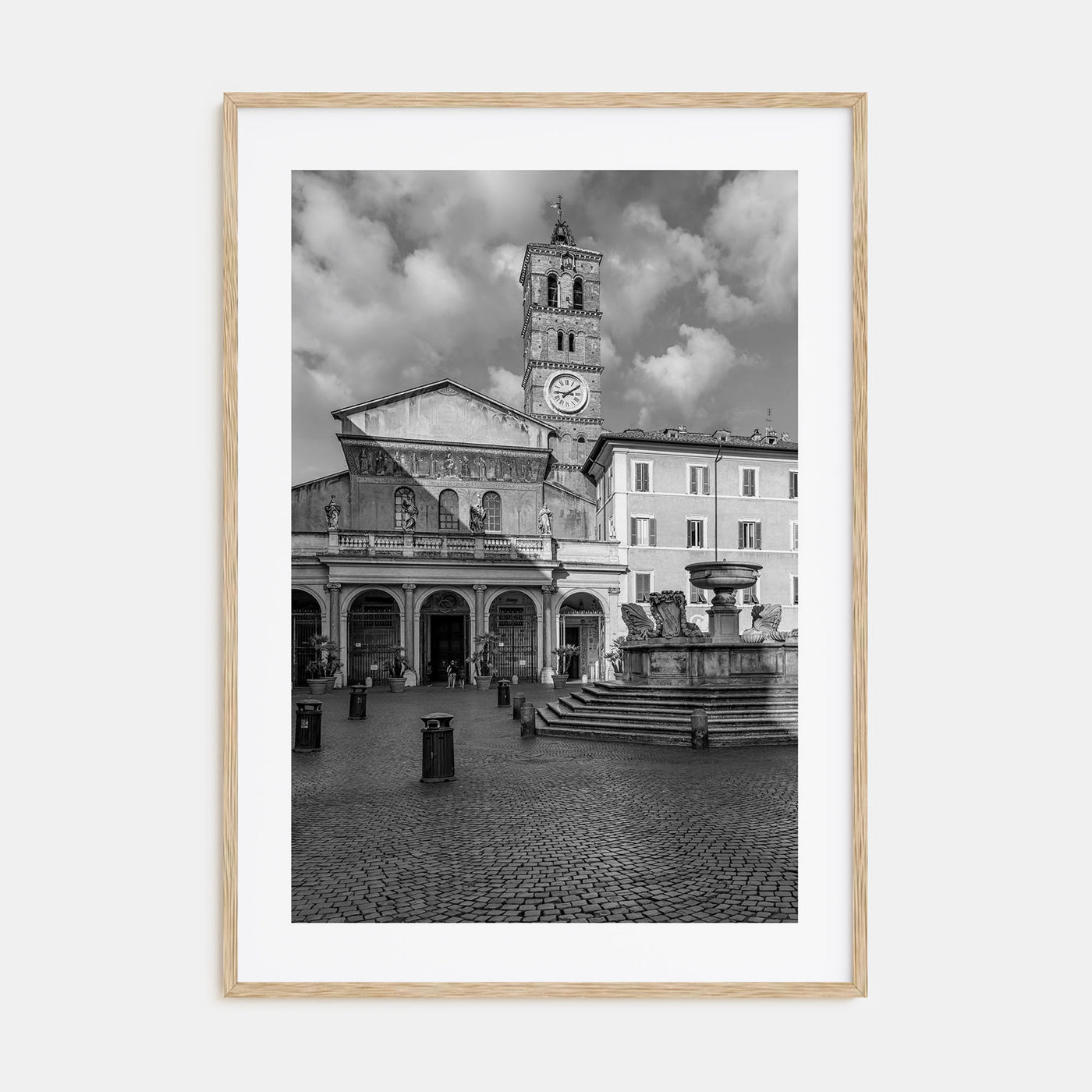 Trastevere Photo B&W Poster