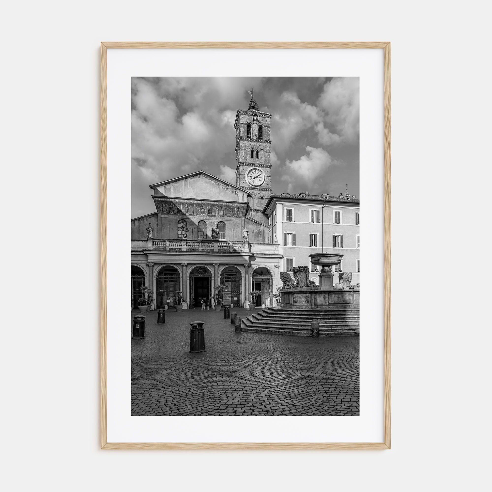 Trastevere Photo B&W Poster