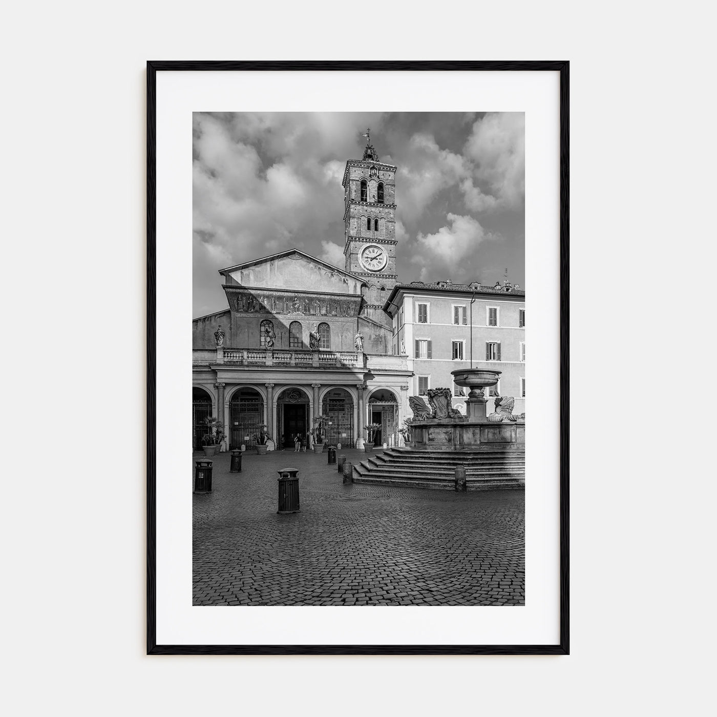 Trastevere Photo B&W Poster