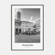 Trastevere Portrait B&W Poster