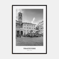 Trastevere Portrait B&W Poster
