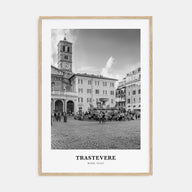 Trastevere Portrait B&W Poster