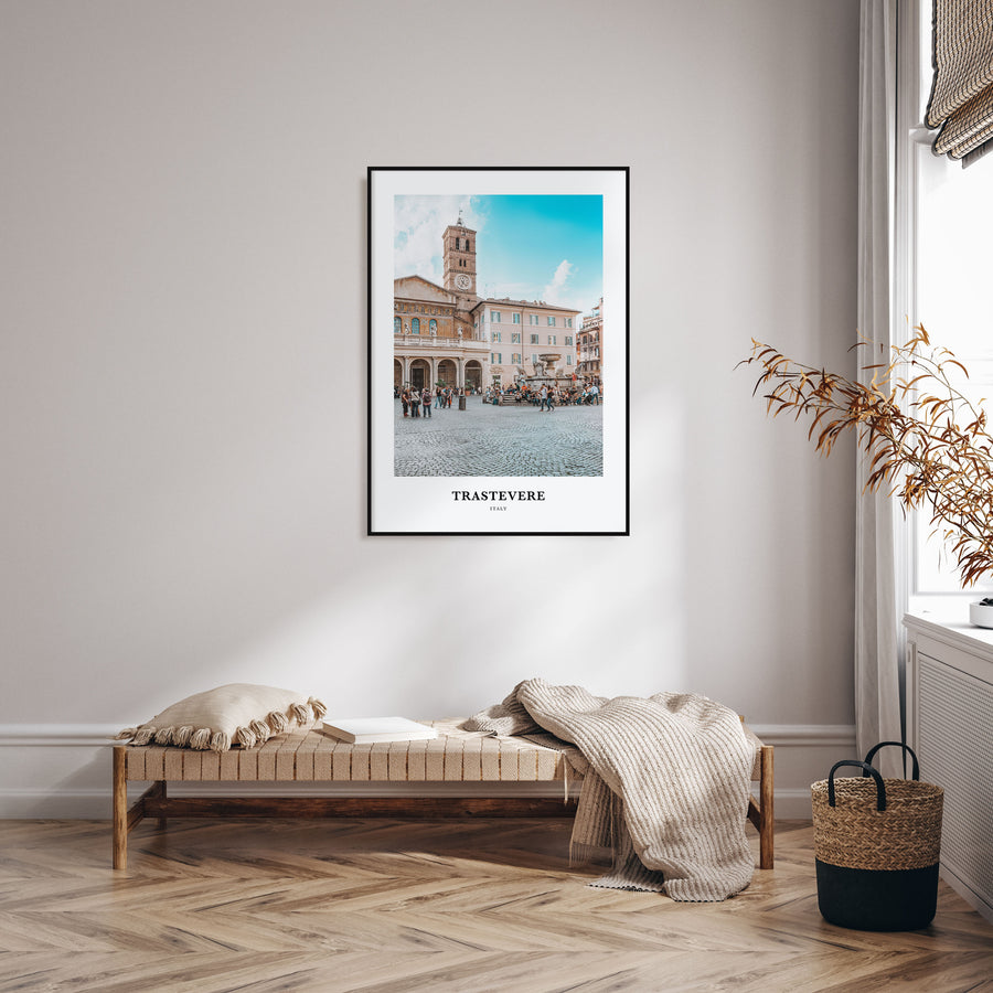 Trastevere Portrait Color Poster