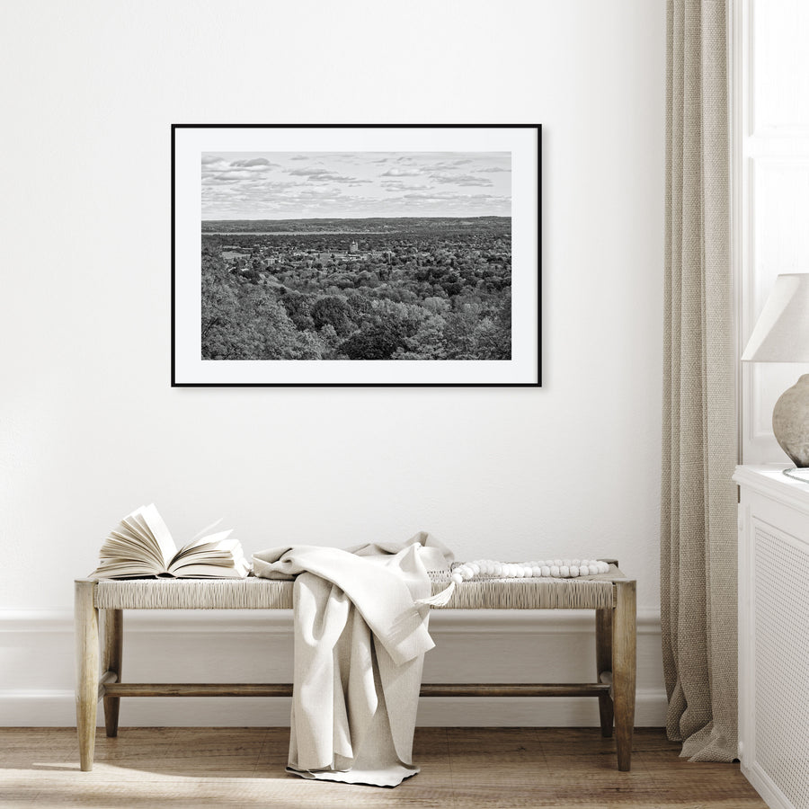 Traverse City Landscape B&W Poster