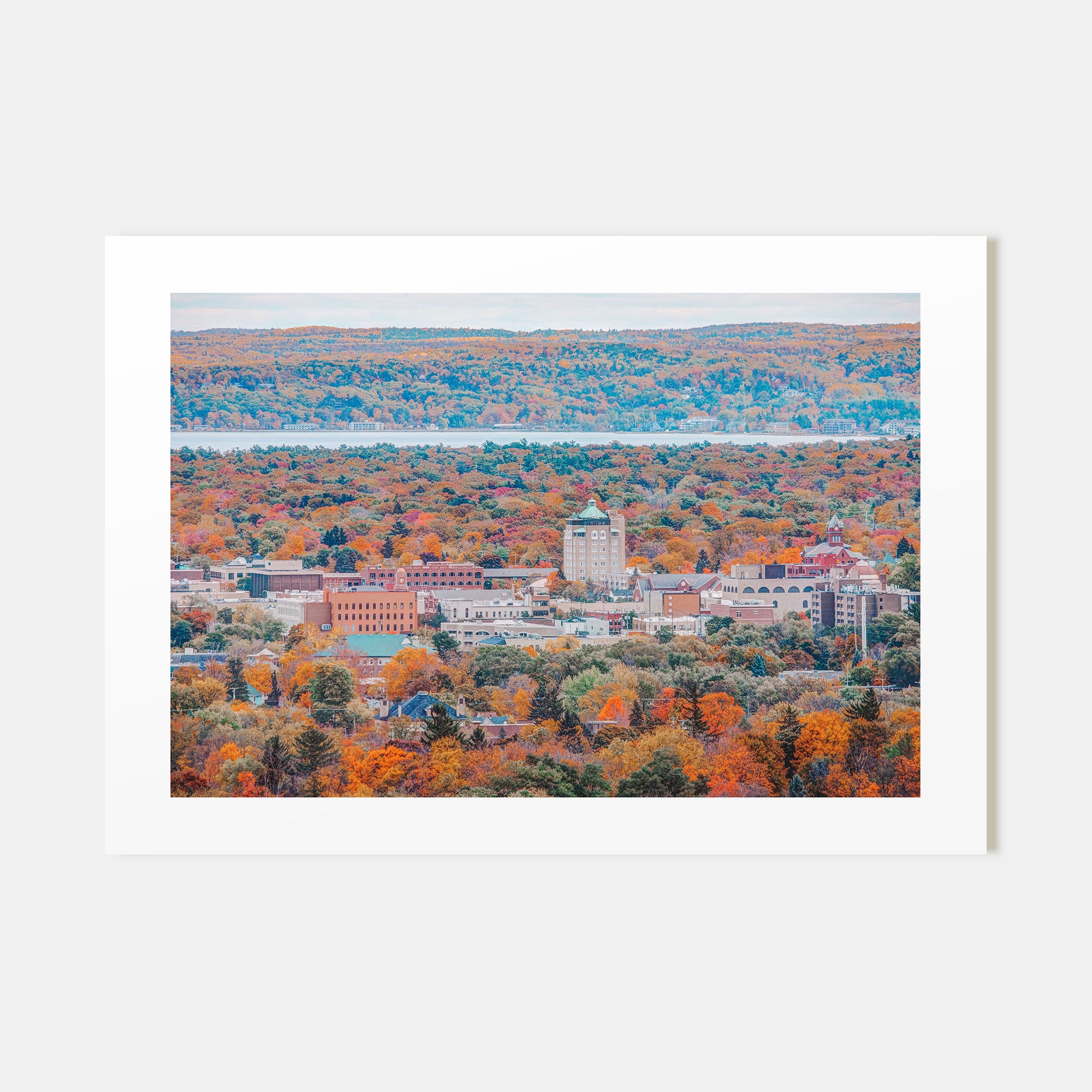 Traverse City Landscape Color Poster