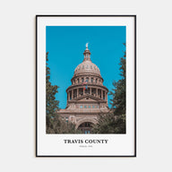 Travis County Portrait Color Poster