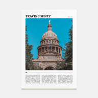 Travis County Travel Color Poster