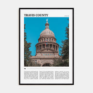 Travis County Travel Color Poster