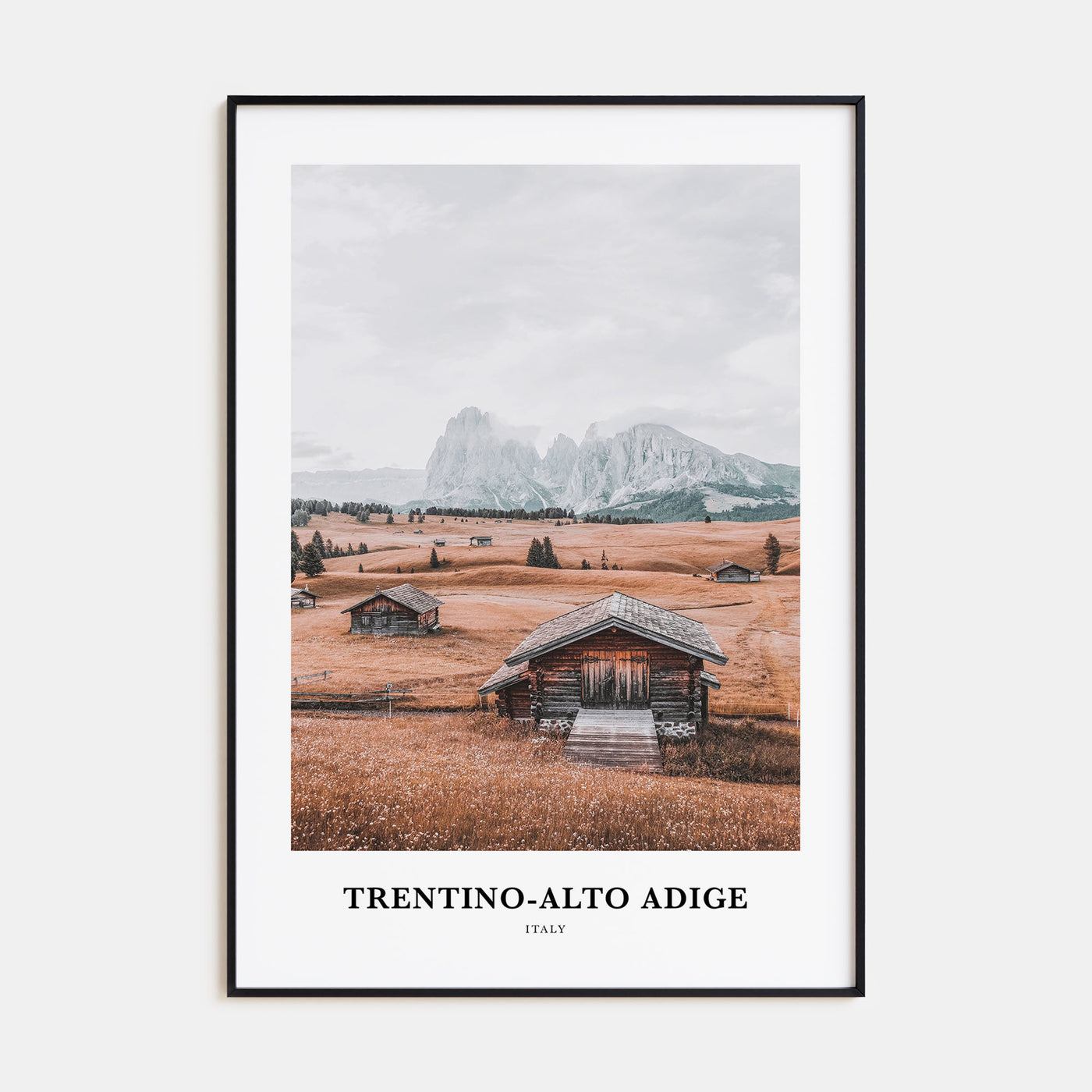 Trentino-Alto Adige Portrait Color Poster