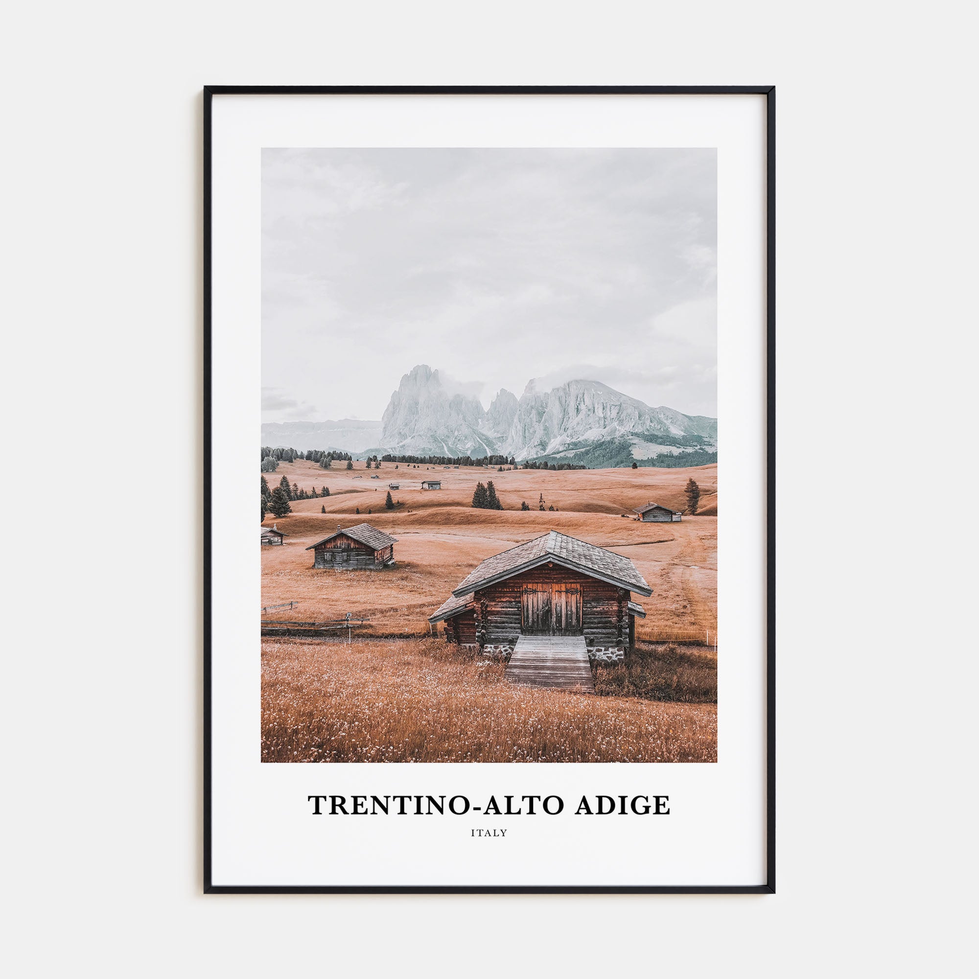 Trentino-Alto Adige Portrait Color Poster