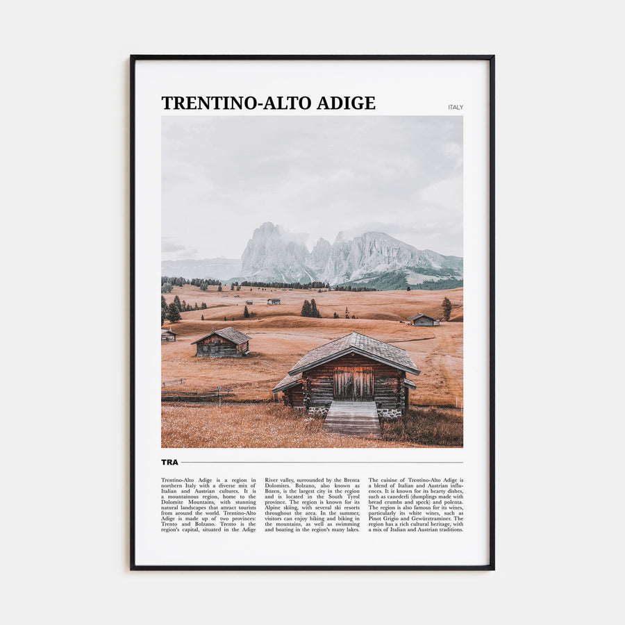Trentino-Alto Adige Travel Color Poster