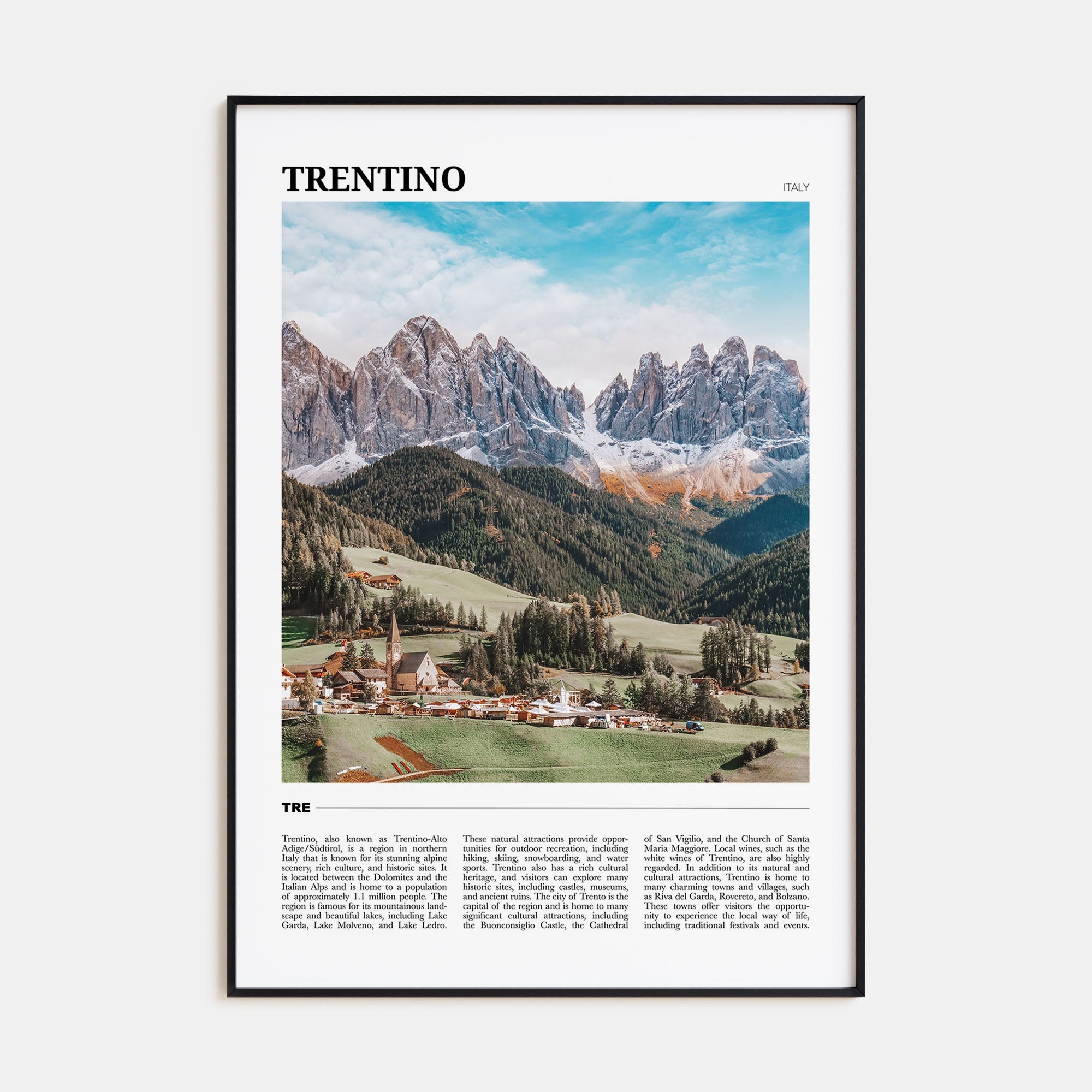 Trentino Travel Color No 2 Poster