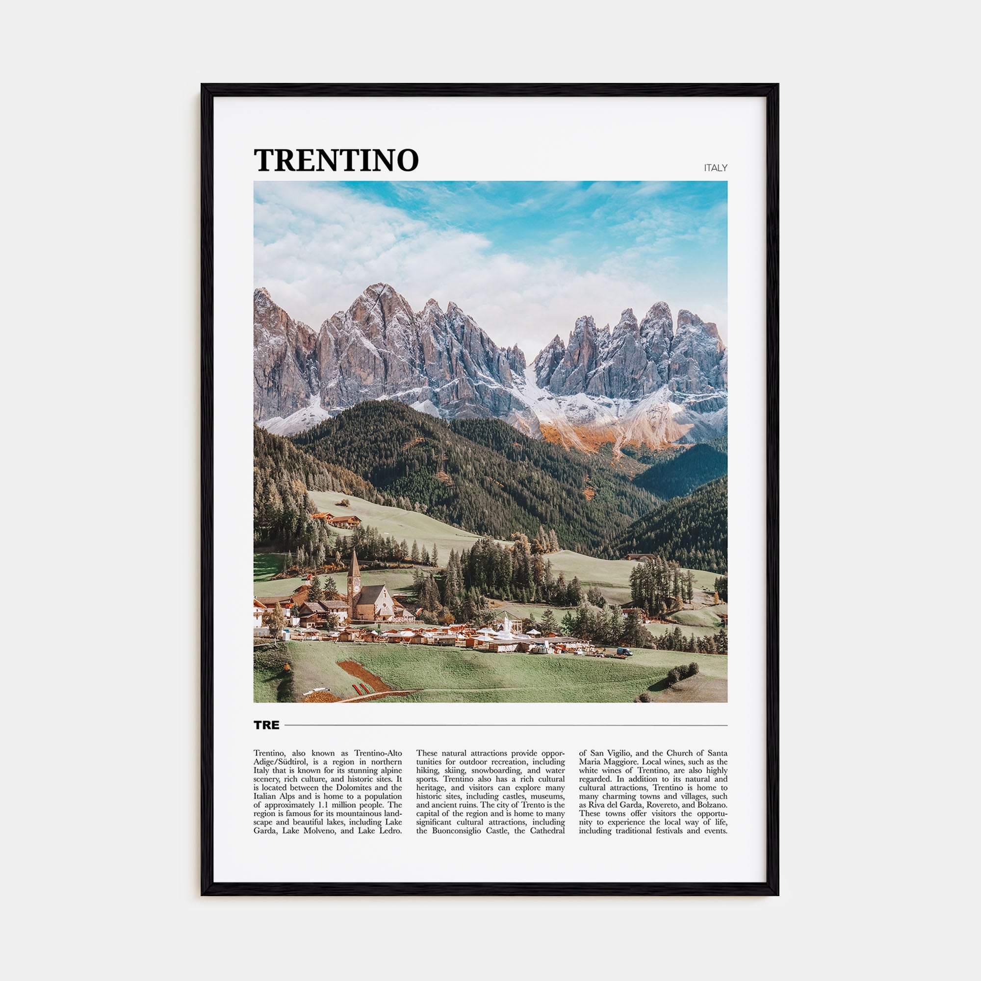 Trentino Travel Color No 2 Poster