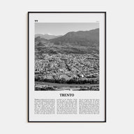 Trento Travel B&W Poster