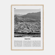 Trento Travel B&W Poster