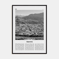 Trento Travel B&W Poster
