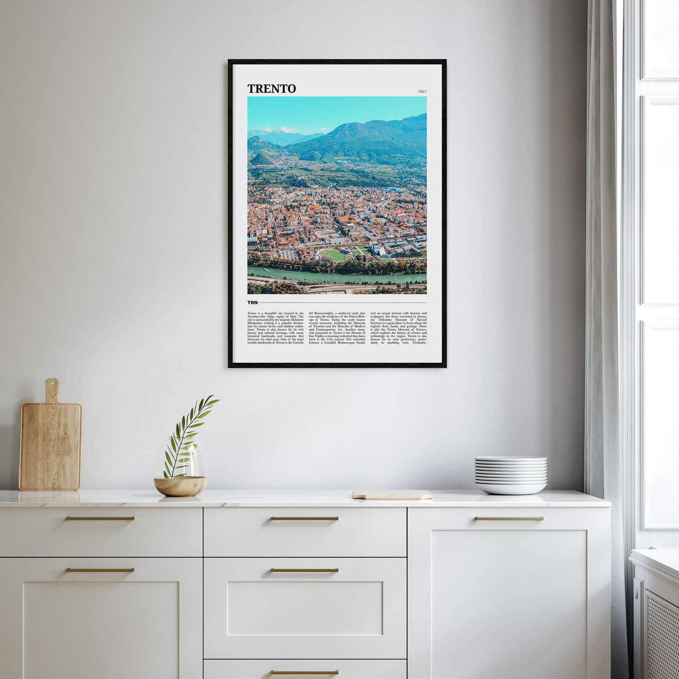 Trento Travel Color Poster