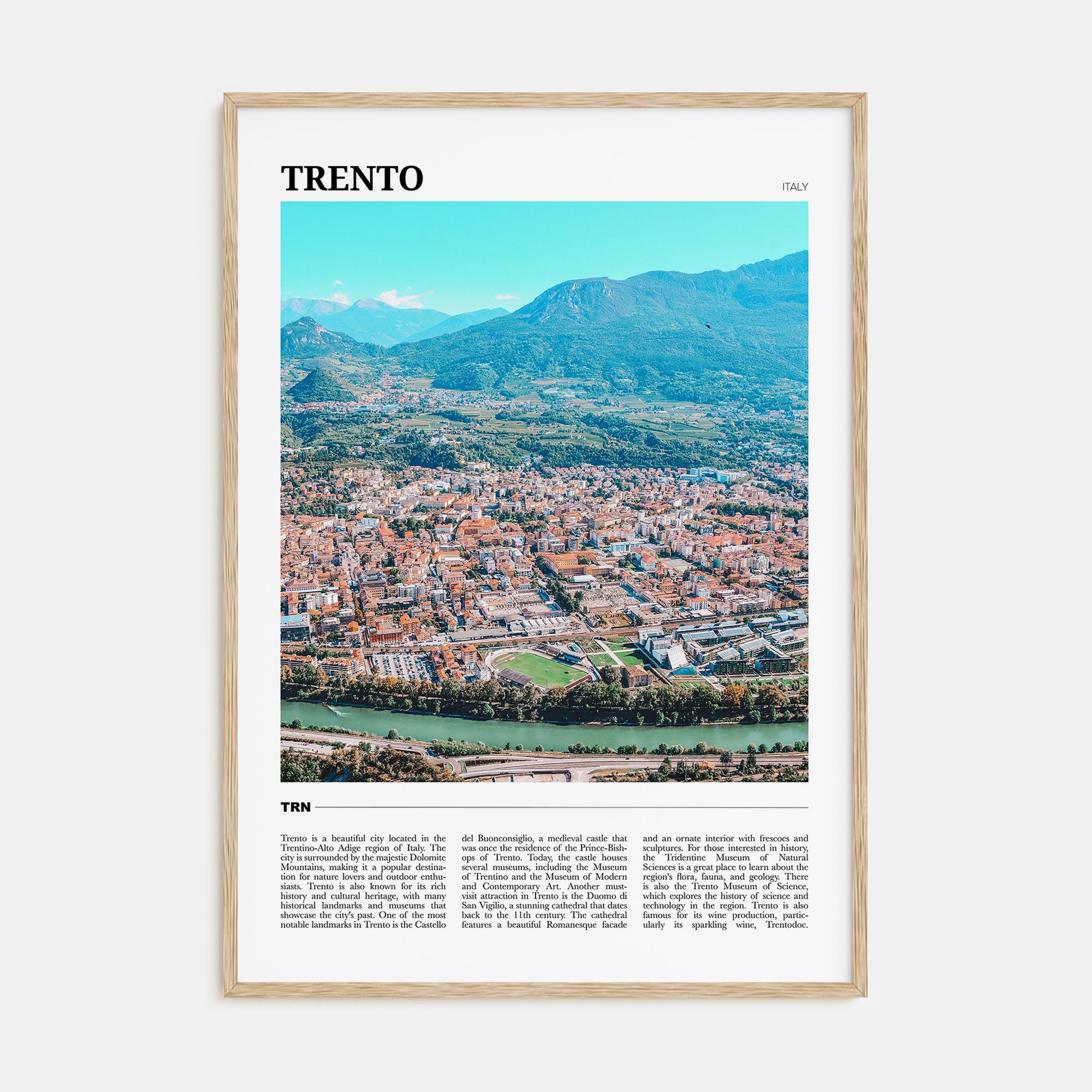 Trento Travel Color Poster