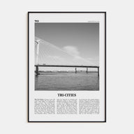 Tri-Cities Travel B&W Poster