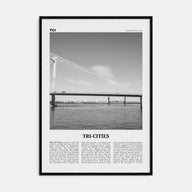 Tri-Cities Travel B&W Poster