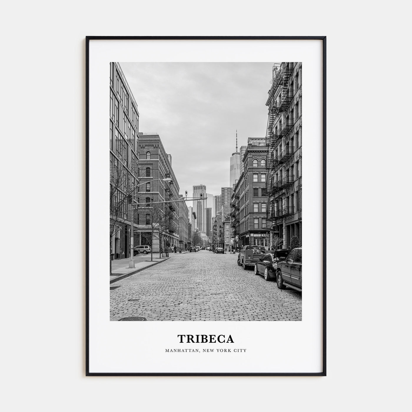 Tribeca Portrait B&W Poster