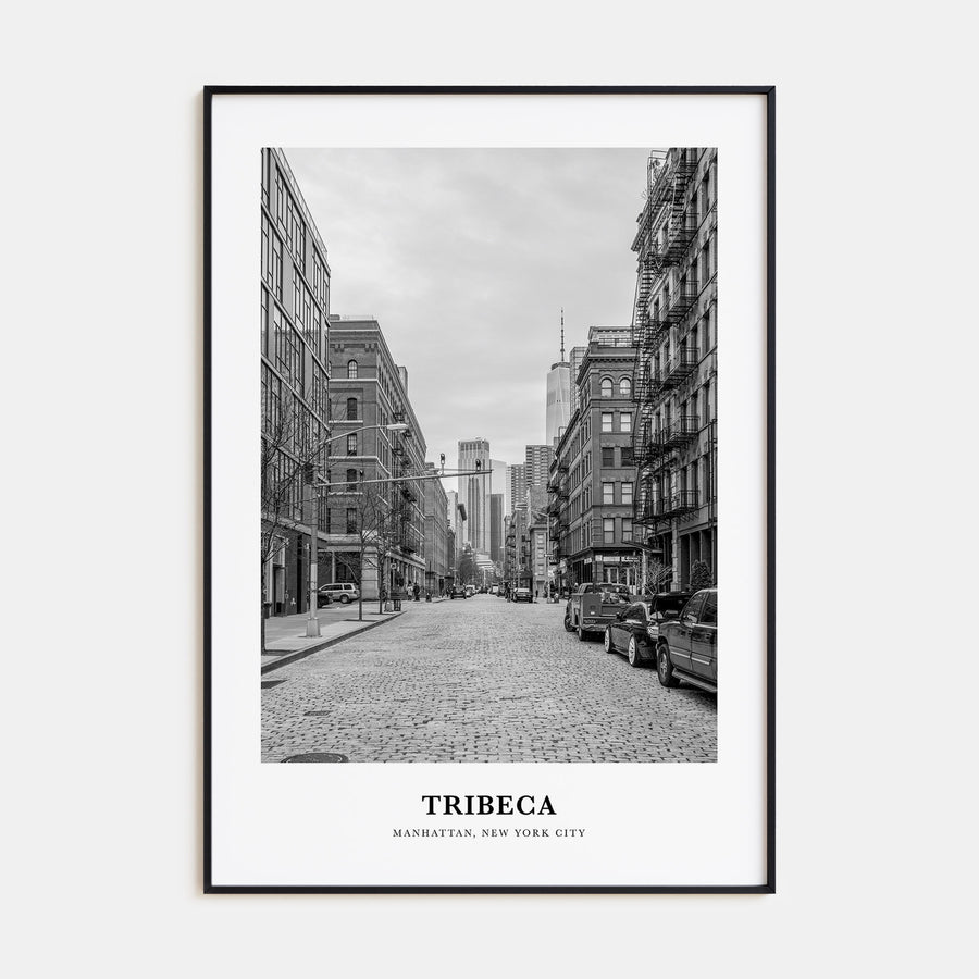 Tribeca Portrait B&W Poster