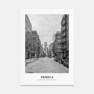 Tribeca Portrait B&W Poster
