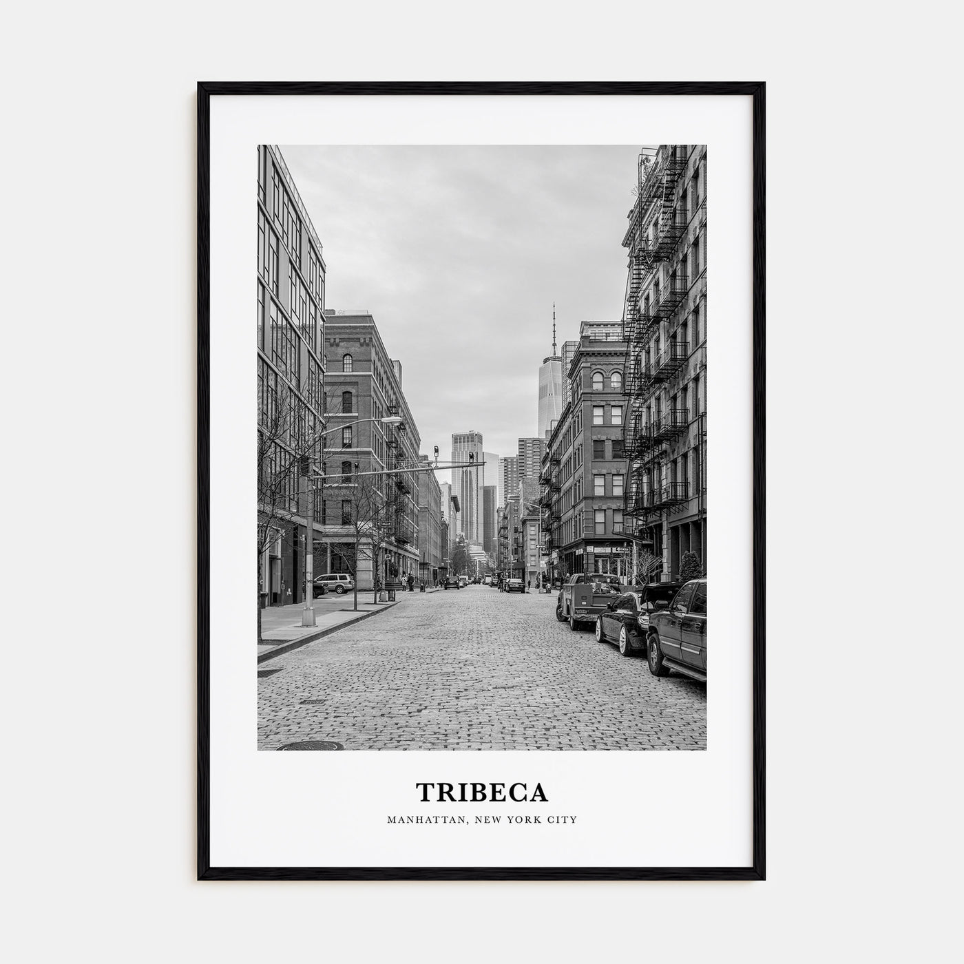 Tribeca Portrait B&W Poster