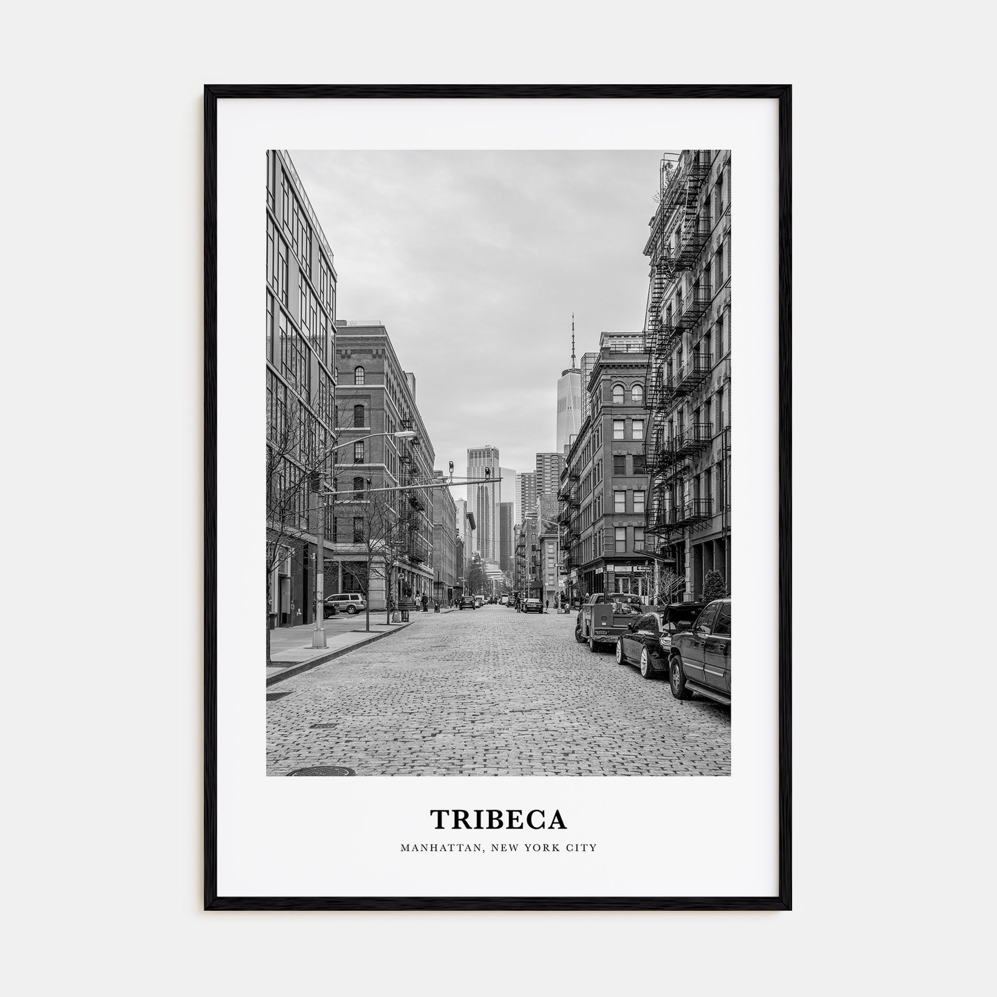 Tribeca Portrait B&W Poster