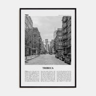 Tribeca Travel B&W Poster