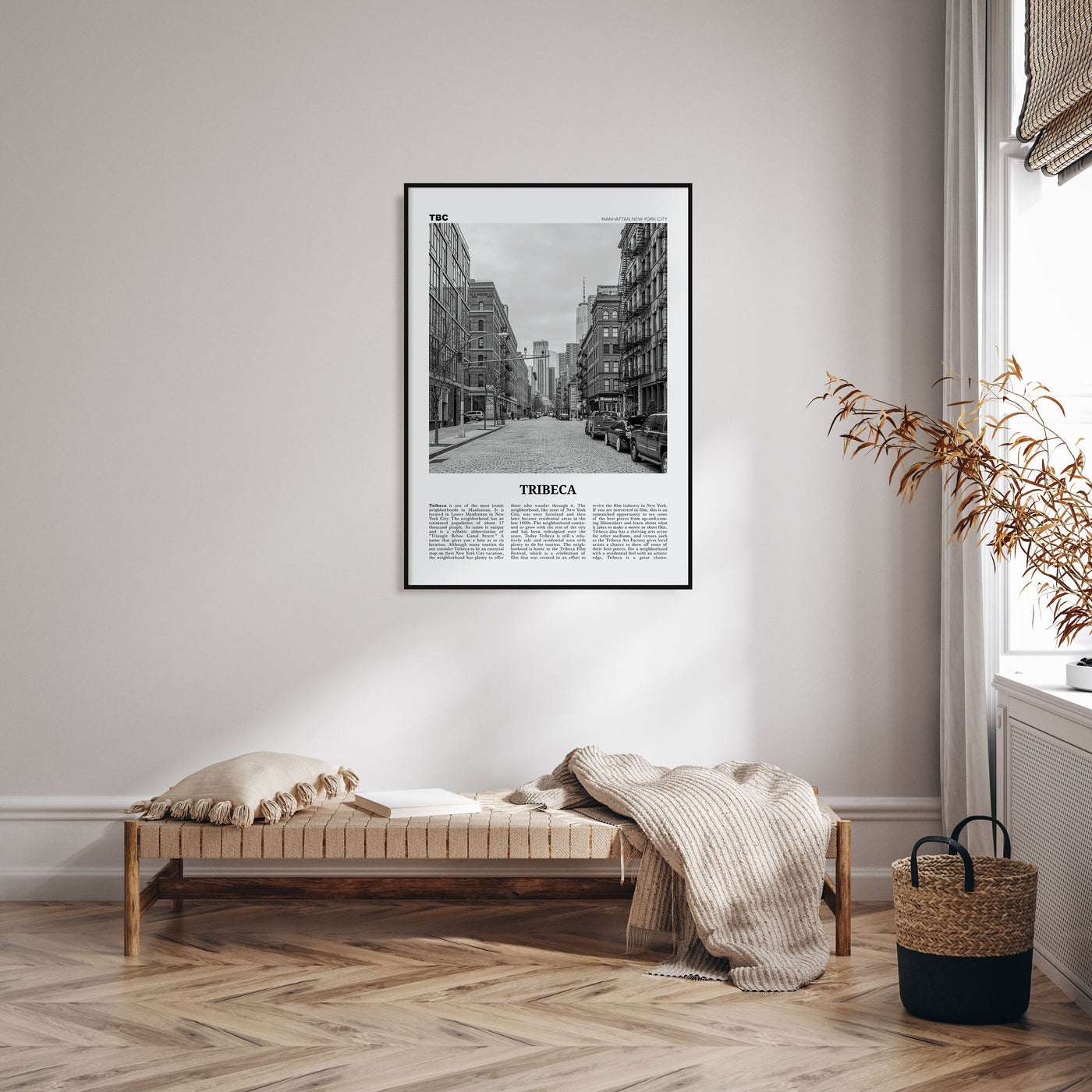 Tribeca Travel B&W Poster