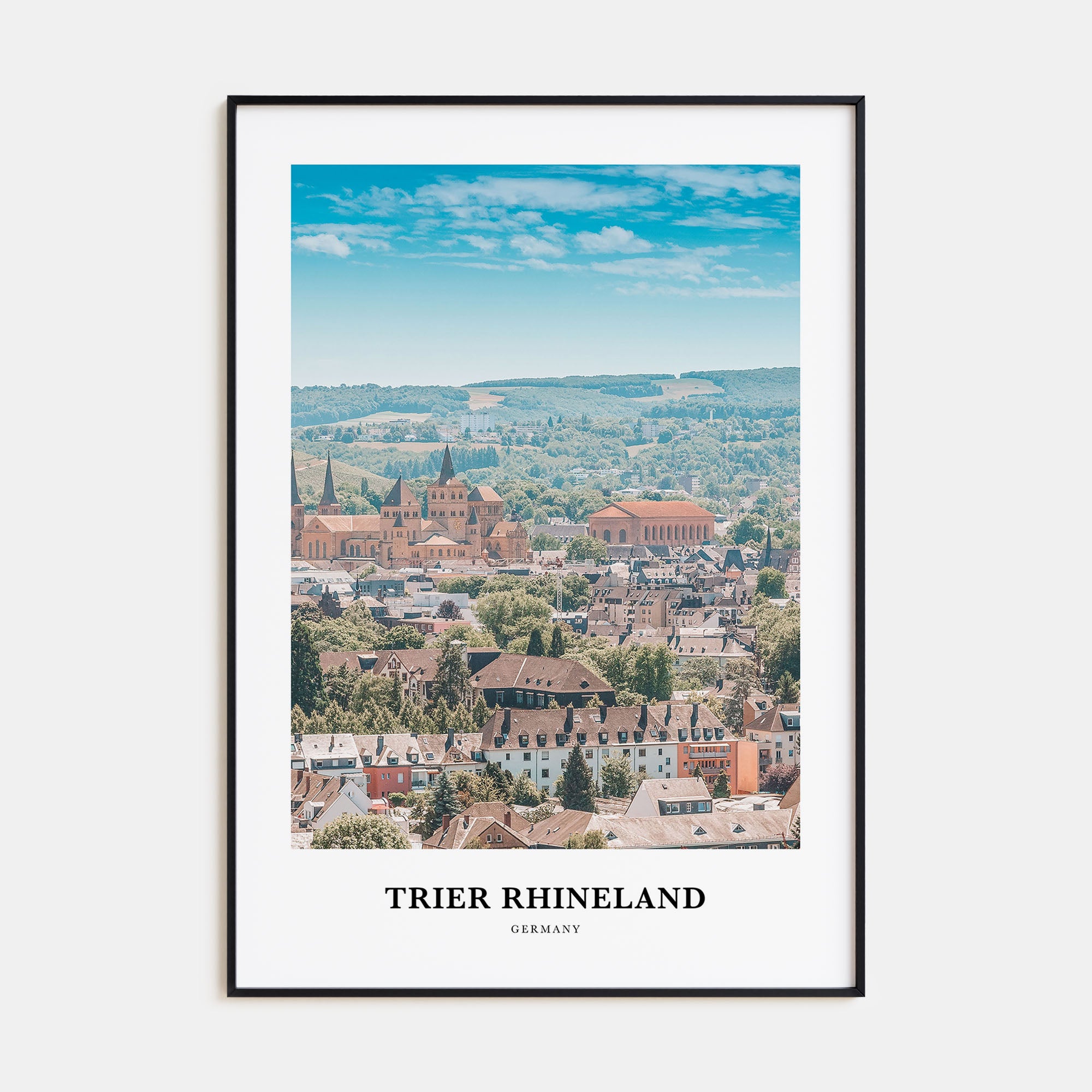 Trier Rhineland Portrait Color Poster