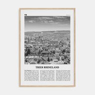 Trier Rhineland Travel B&W Poster
