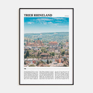 Trier Rhineland Travel Color Poster