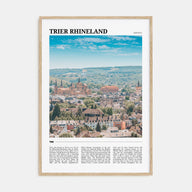 Trier Rhineland Travel Color Poster